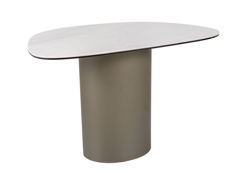 Стол журнальный SIGNAL BELLO B Ceramic белый Nature Claud/медный 75/50