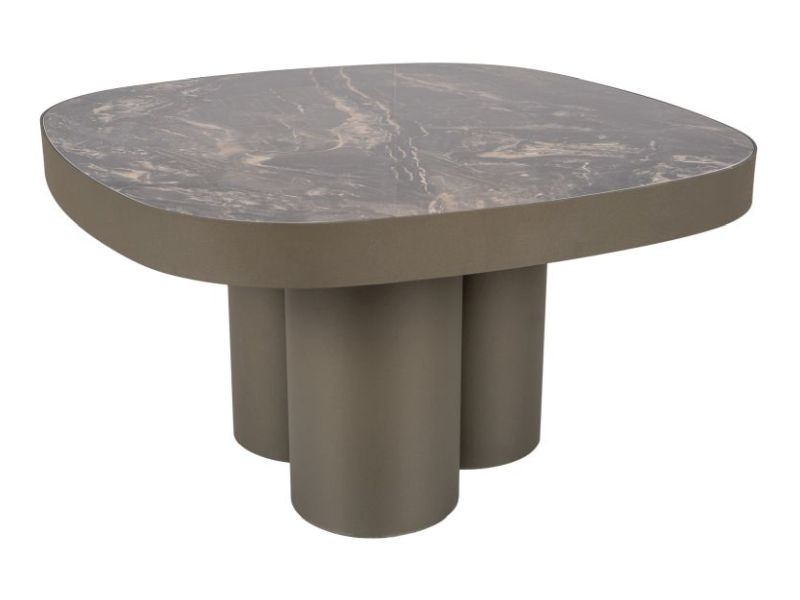 Стол журнальный SIGNAL STELLA B Ceramic черный Vulcano/медный 75/75