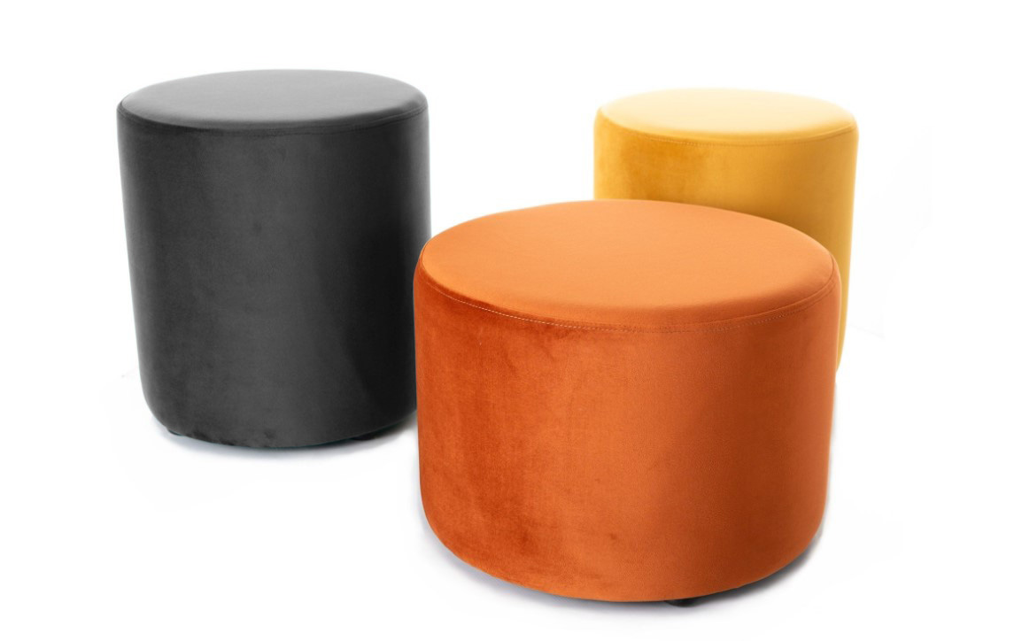 Пуф SIGNAL DOTI B Velvet Bluvel 19 черный