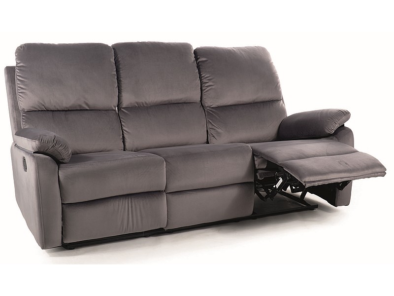 Диван SIGNAL SPENCER 3 Velvet Bluvel 14 раскладной, серый