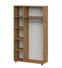 Шкаф NN Мебель (МС Байкал К) Дуб Золотой/Графит, трехстворчатый (SAFE)