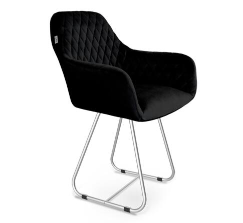 Стул Sheffilton SHT-ST38/S38 ночное затмение/хром лак