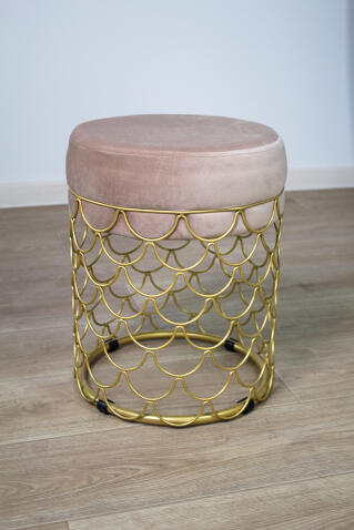 Банкетка Sheffilton SHT-B13 латте/золотой