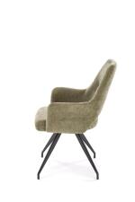 Стул HALMAR K542 оливковый/черный, поворотный
