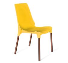 Стул Sheffilton SHT-S75 артикул СТ-75 желтый/медный металлик
