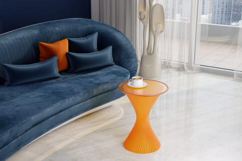 Стол журнальный Sheffilton SHT СНОП оранжевый