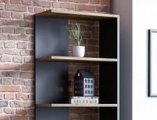 Стеллаж SIGNAL CORNER дуб вотан/черный, 170/60/25