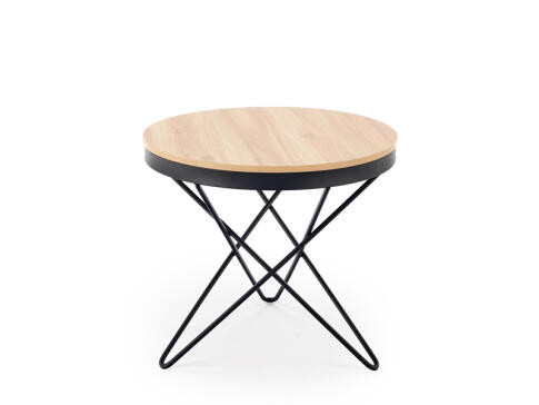 Стол журнальный HALMAR LEILA натуральный/черный