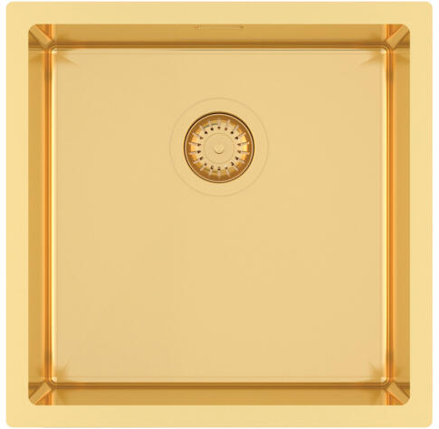 Мойка кухонная AQUASANITA Steel DER 100 X-G gold