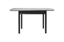 Стол ВВР ЛДСП Раздвижной Камень Темный/Прямое черный, 110/150/70