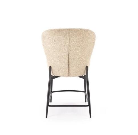 Стул барный HALMAR H126 бежевый/черный