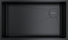 Кухонная мойка из нержавейки Omoikiri Taki 74-U/IF-GB Side графит