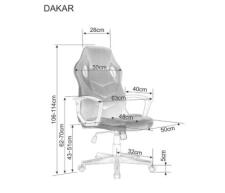 Кресло компьютерное SIGNAL DAKAR черный/синий