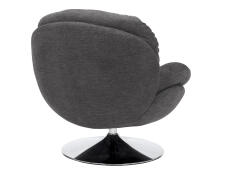 Кресло SIGNAL BRIGITTE Brego 18 темно-серый/хром