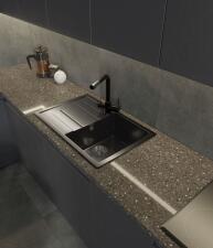 Кухонная мойка GRANFEST QUADRO Q-780L черный