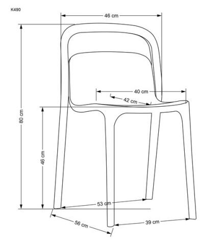 Стул HALMAR K490 черный