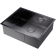 Кухонная мойка из нержавейки Omoikiri Kasen 54-16-INT-GM вороненая сталь