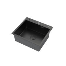 Мойка ARFEKA ECO AR 550*500 POP-UP BLACK PVD NANO