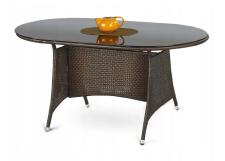 Стол обеденный HALMAR MASTER темно-коричневый/черный