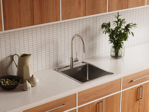 Кухонная мойка из нержавейки Omoikiri Daisen 44-IN нержавеющая сталь