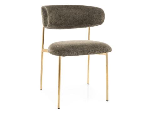 Стул SIGNAL ELTON Raven 78 оливковый/золотой