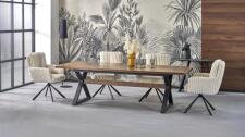 Стол обеденный HALMAR BARON орех/черный 200-350/100 Стол обеденный HALMAR BARON орех/черный 200-350/100