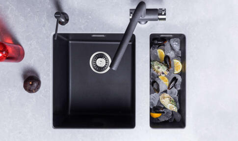 Кухонная мойка Omoikiri Kata 20-U-BL Artgranit/черный