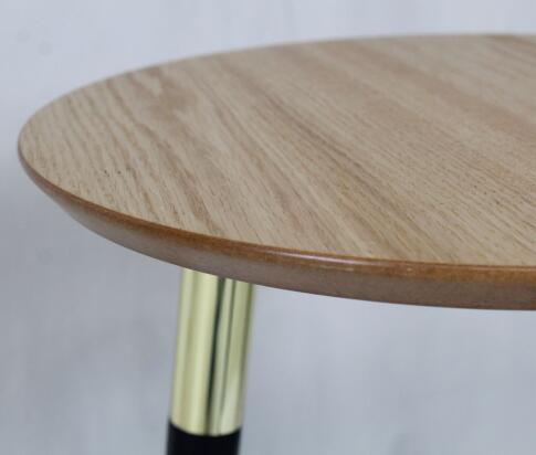 Стол журнальный Sheffilton SHT-CT17 артикул SHT-СТЖ5 дуб весенний/черное дерево/латунь