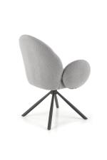 Стул HALMAR K498 серый/черный, поворотный