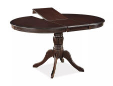 Стол обеденный SIGNAL OLIVIA темный орех/темный орех 106-141/106