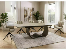 Стул SIGNAL GIO t.250 бежевый/черный, поворотный