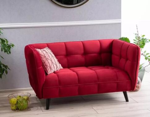 Диван SIGNAL CASTELLO 2 Velvet Bluvel 59 бордовый/венге