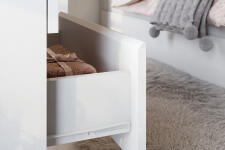 Комод NN Мебель (МС Токио) Белый текстурный, 4 ящ.