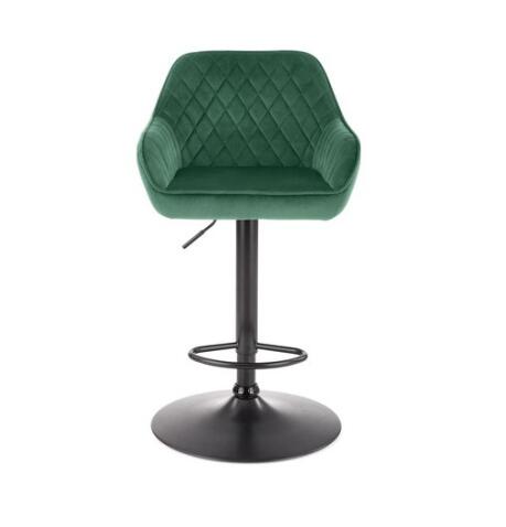 Стул барный HALMAR H103 темно-зеленый/черный