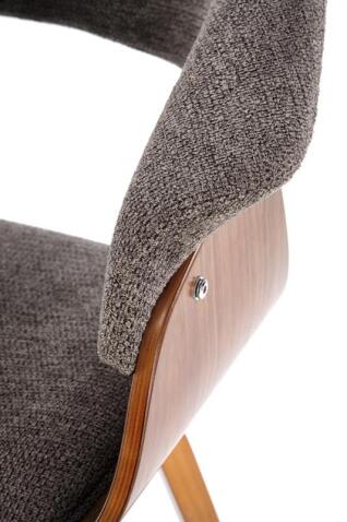 Стул HALMAR K545 серый/орех