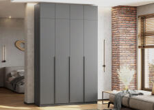 Шкаф NN Мебель ШК 5 (1600) Антресоль Графит серый