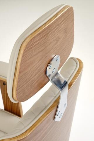 Кресло компьютерное HALMAR TIMBER бежевый/орех