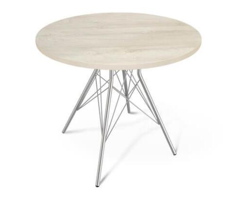 Стол Sheffilton SHT-T2/80 ЛДСП артикул SHT-Т16 хром лак/дуб беленый