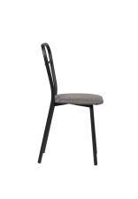 Стул ВВР Браун серый/черный, рогожка