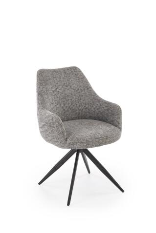 Стул HALMAR K564 серый/черный, поворотный