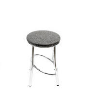 Табурет ВВР Сфера серый/хром, рогожка