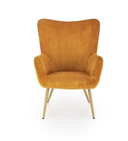 Кресло HALMAR AMARO горчичный