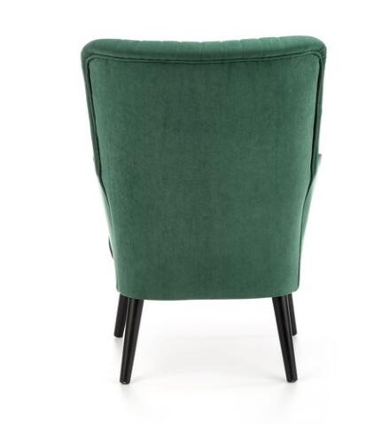 Кресло HALMAR DELGADO темно-зеленый/черный