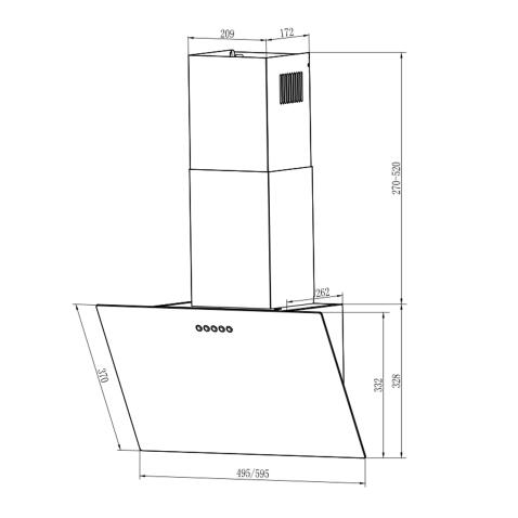 Вытяжка WEISSGAUFF SIGMA 50 PB WH