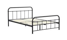 Кровать HALMAR LINDA черный, 140/200