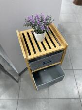 Стеллаж HALMAR REG10 натуральный/серый