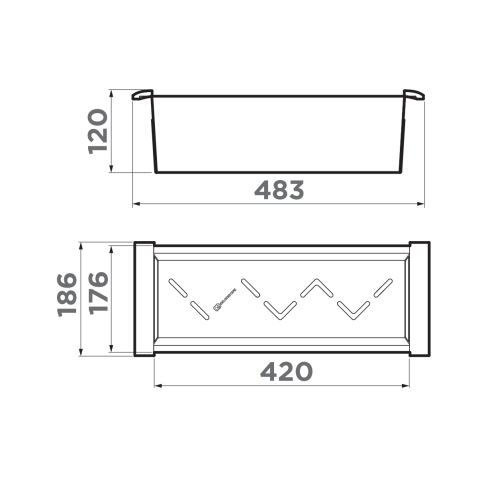 Коландер для мойки Omoikiri CO-04 LG светлое золото