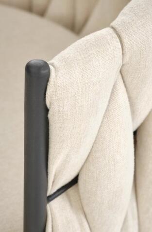 Стул барный HALMAR H125 бежевый/черный