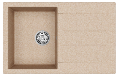 Мойка кухонная AQUASANITA Rock SQR 103 110 AW beige Мойка кухонная AQUASANITA Rock SQR 103 110 AW beige