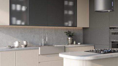 Кухонная мойка Omoikiri Kinokawa 90-GR Artceramic/leningrad grey